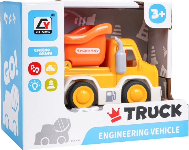 Camion-benne interactif avec sons et lumières