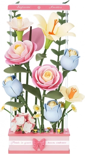 RoboTime puzzle 3D Boîte fleurie avec éclairage LED