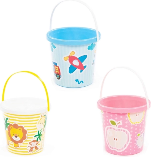 Seau en plastique illustré pour enfants