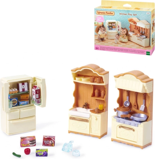 Sylvanian Families cuisine avec réfrigérateur - 37 pièces
