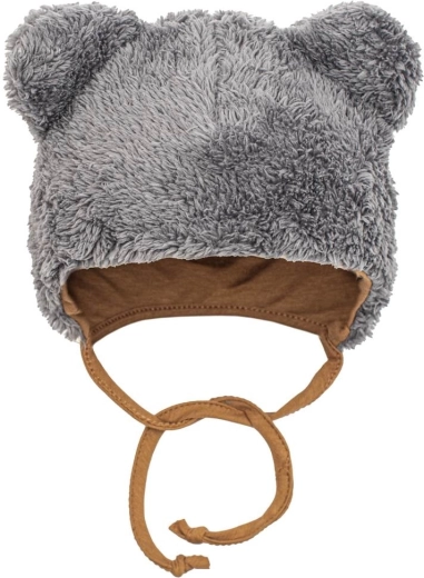 Bonnet avec petites oreilles et liens à nouer