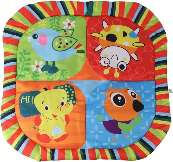 Tapis sensoriel avec motifs d’animaux bien visibles