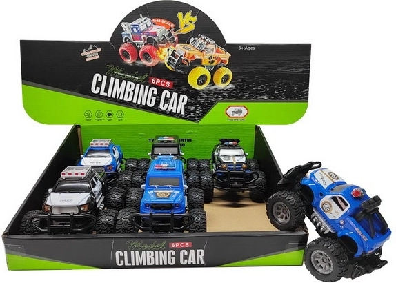 Voiture de police tout-terrain 14 cm à inertie