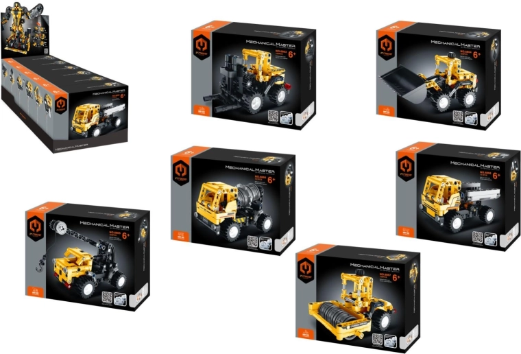 Kit de construction iM.Master – engins de chantier 6 en 1 pour enfants dès 6 ans