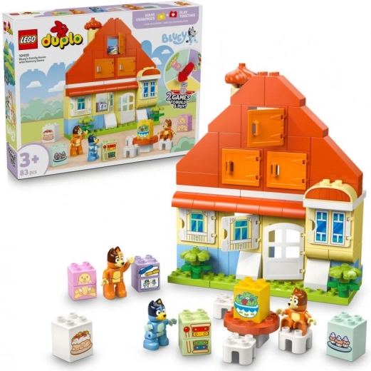 Lego duplo bluey maison familiale avec mémo