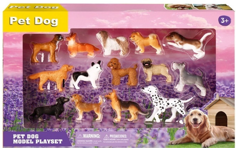 Ensemble de chiens – 14 figurines