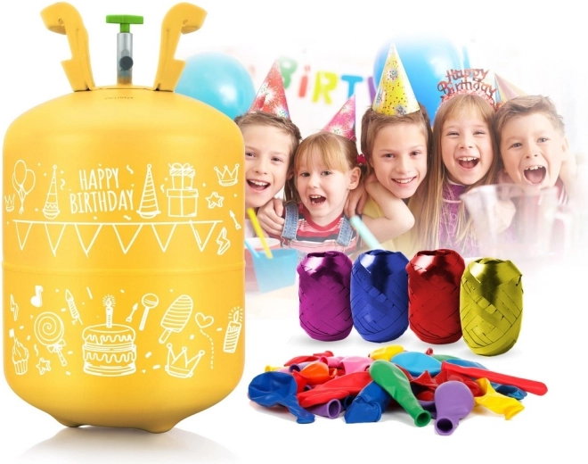 Tout-en-un : hélium, ballons et ruban