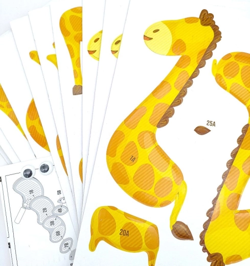 Pièces numérotées pour un collage sans souci