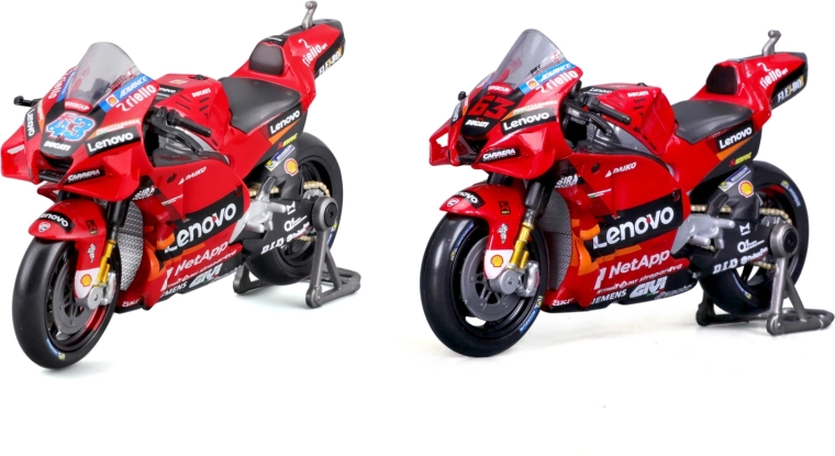 Maisto modèle réduit en métal de la moto Ducati Lenovo Team 2022 1:18