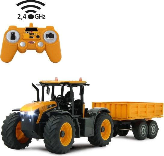 Tracteur RC JAMARA JCB Fastrac avec remorque basculante