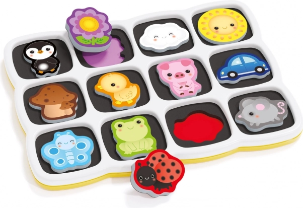 Quercetti Smart Puzzle Magnétique : Couleurs et Premiers Mots