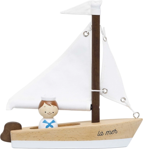 Le Toy Van voilier en bois avec capitaine