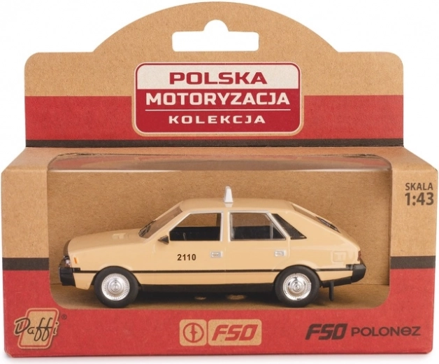 modèle de voiture FSO Polonez taxi 1:43 beige