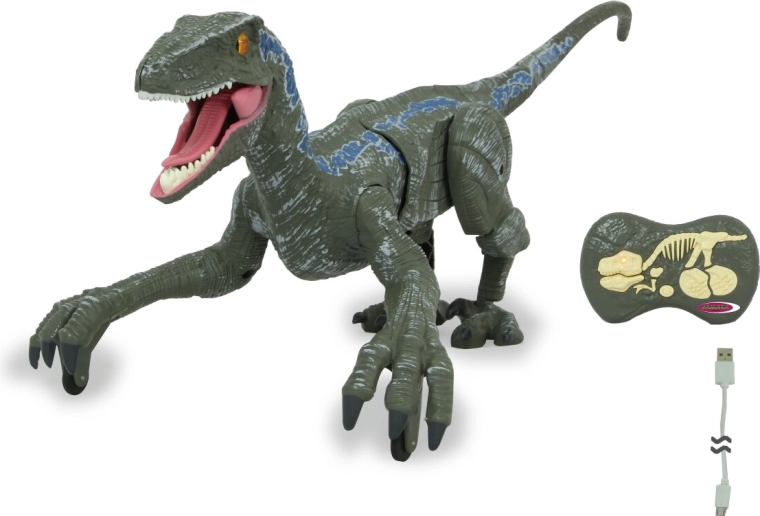 Mouvement réaliste et rugissement de dinosaure