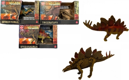 Dinosaure double face ANIMAL WORLD 23 cm