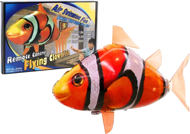 Poisson télécommandé R/C Clownfish Orange – Balloon volant