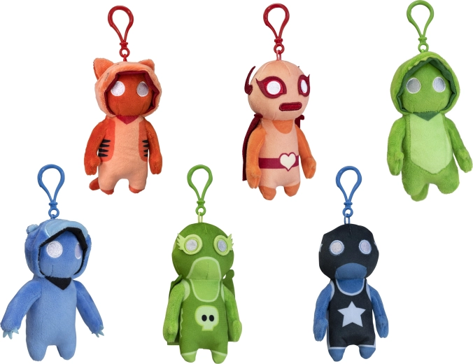 Porte-clés en peluche Gang Beasts - 1 pièce