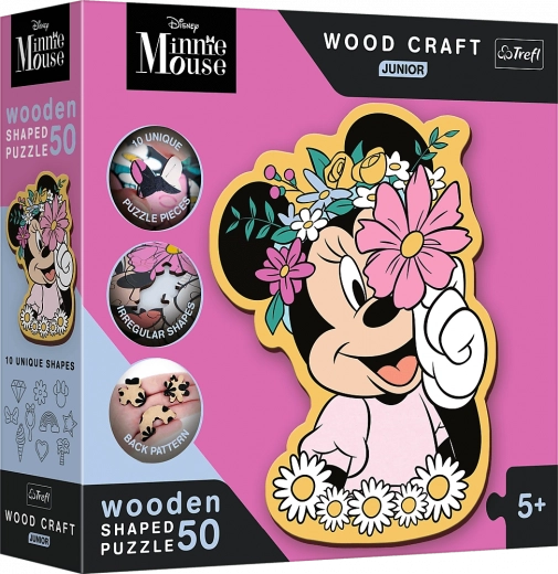 Puzzle en bois junior Dans le monde de Minnie 50 pièces