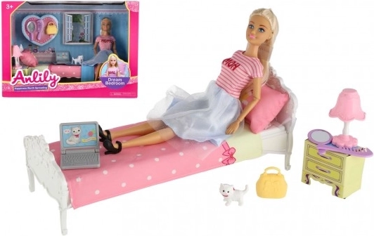 Poupée Anlily avec Chambre et Accessoires
