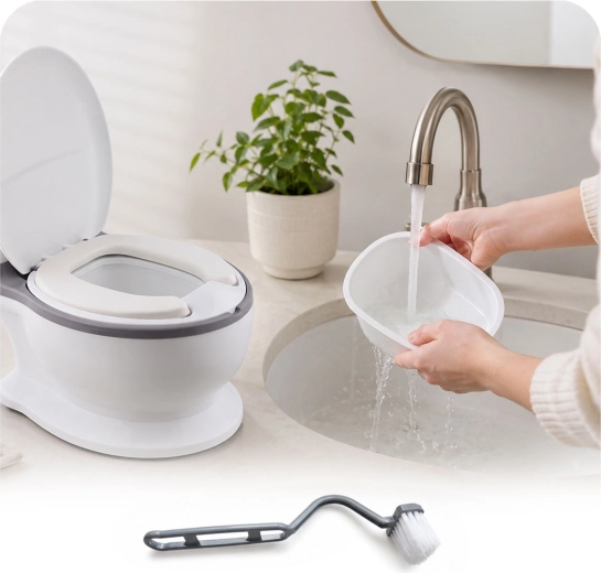 Récipient amovible pour un nettoyage rapide et hygiénique