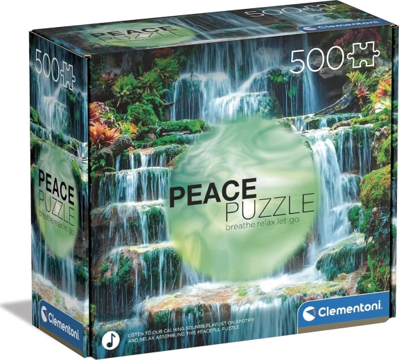 Puzzle 500 pièces CLEMENTONI Peace Collection – Cascade The Flow