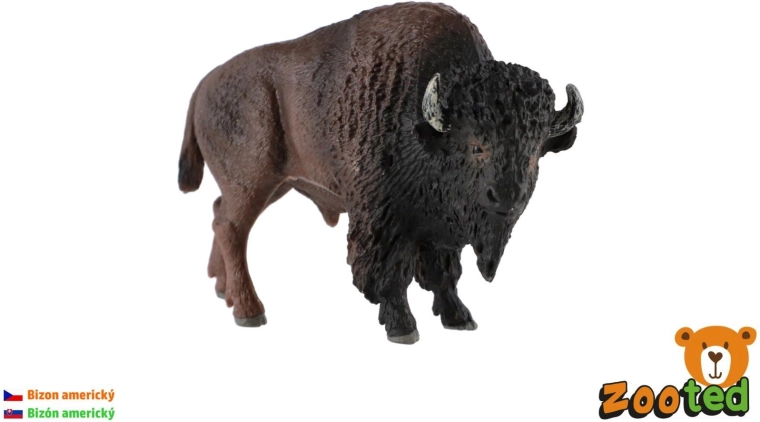 Figurine en plastique de bison d’Amérique de 11 cm