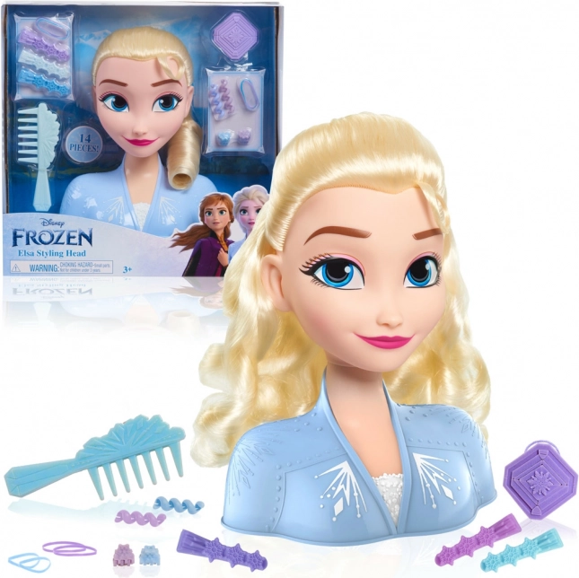Tête à coiffer Elsa La Reine des Neiges