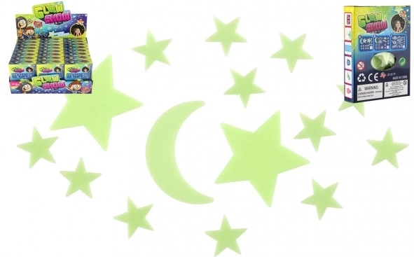 Étoiles et lune lumineuses pour mur – décoration de chambre d’enfant