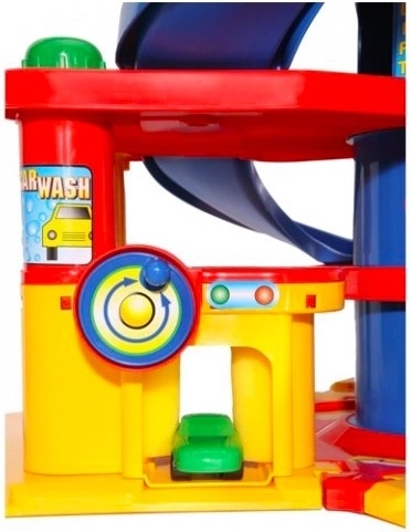 Station de lavage, ascenseur, héliport et autres éléments de jeu