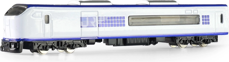 Mini locomotive en métal 1:48, blanche, 15 cm