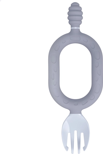 2-en-1 : anneau de dentition et fourchette pour enfant