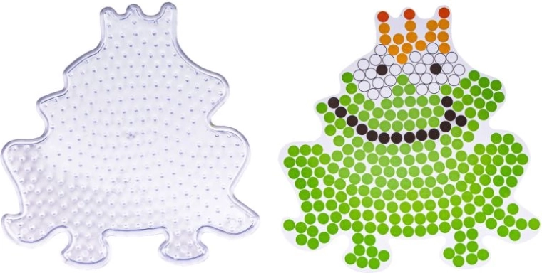 Plaque en forme de grenouille + motif terminé