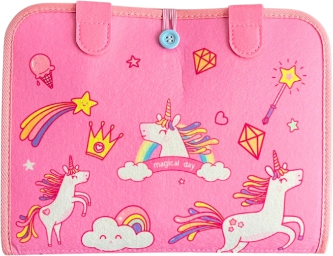 Livre doux avec motif de licorne