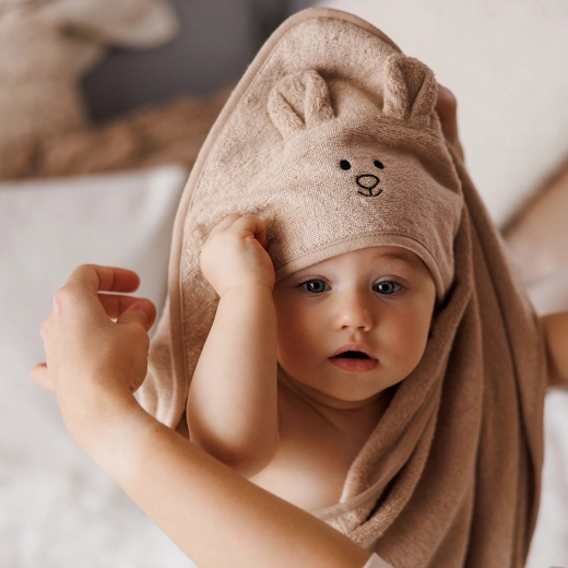 Capuche pour la chaleur et le confort après le bain
