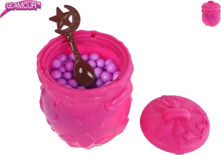 Marmite magique avec slime et accessoires Glamour