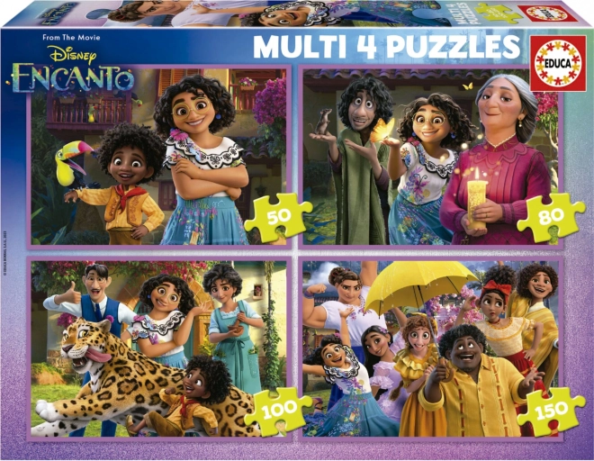Puzzle EDUCA ENCANTO 4 en 1 (50/80/100/150 pièces)