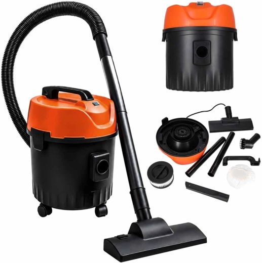 Aspirateur d’atelier pour aspiration sèche et humide avec fonction soufflerie, 15 l, 1400 W