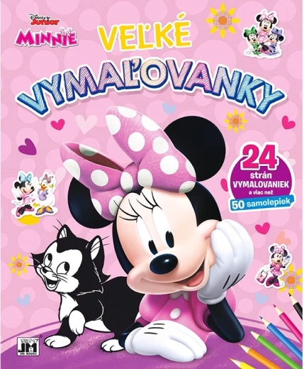 Grands coloriages et autocollants Minnie