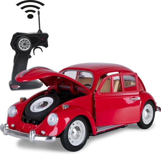 Voiture RC Jamara VW Beetle Die-Cast 1:18 rouge 27 MHz - 1 pièce