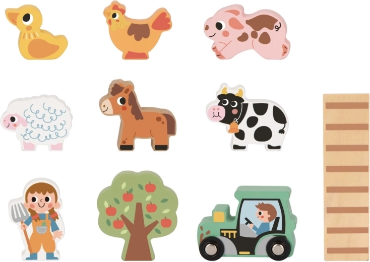 11 pièces dont animaux et accessoires