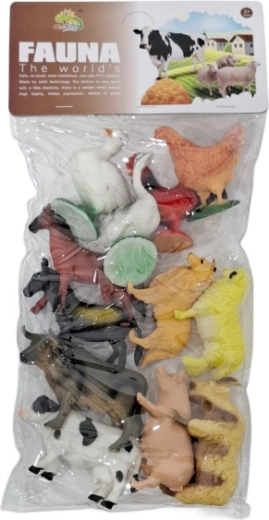 Figurines d’animaux de la ferme – lot de 12 pièces