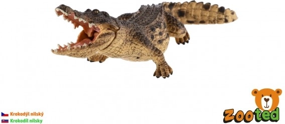 Figurine en plastique crocodile du Nil 18 cm