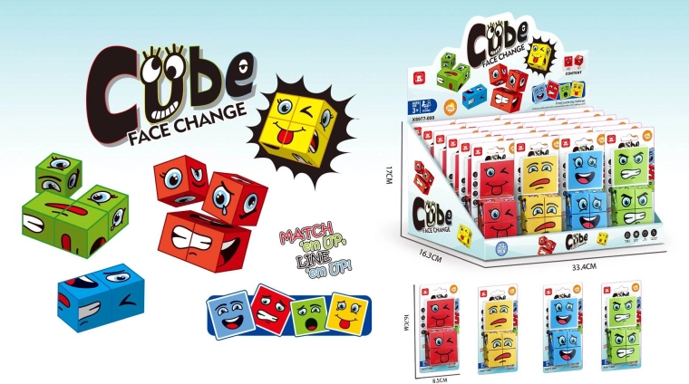 Cube magique sourire – jouet antistress