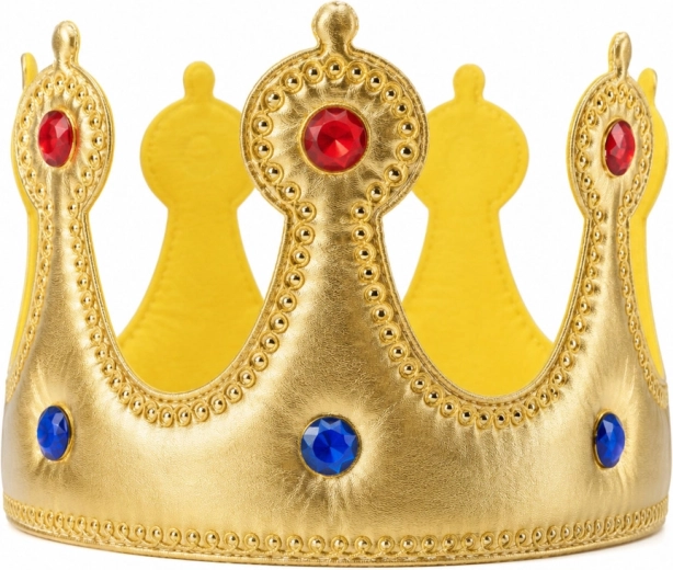 Couronne dorée avec “pierres précieuses” multicolores