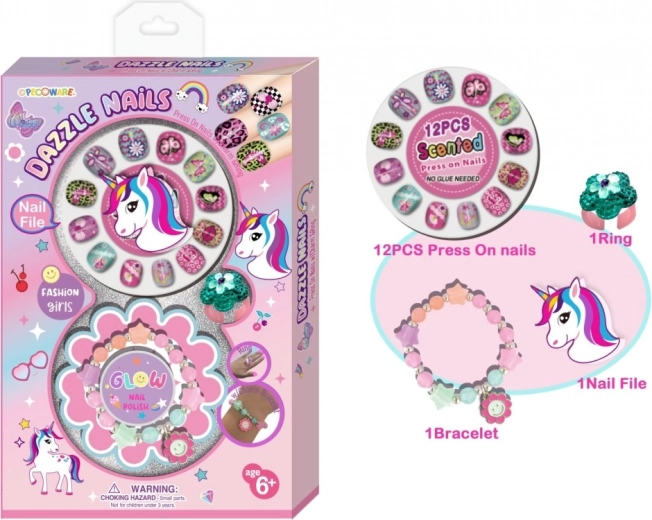 Studio d'ongles avec bracelet pour enfants