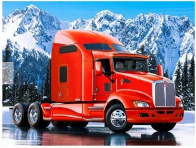 Norimpex Peinture par numéros Camion dans les montagnes 40 × 50 cm