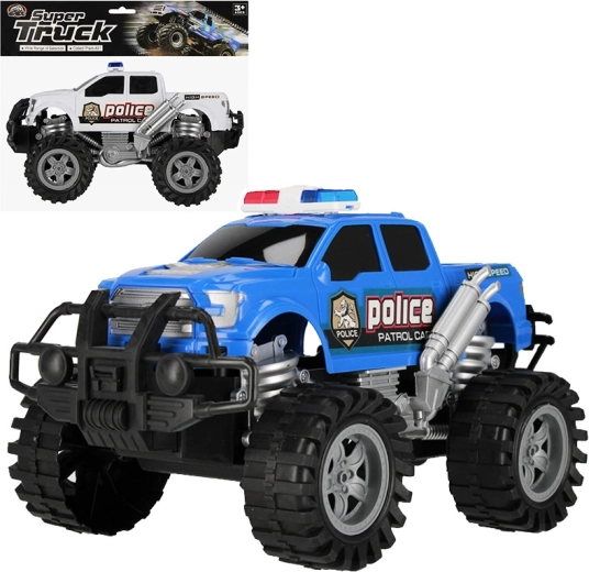 Voiture de police tout-terrain à rétrofriction