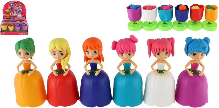 Fée des fleurs – poupée 12 cm avec jupe rotative, assortiment de modèles