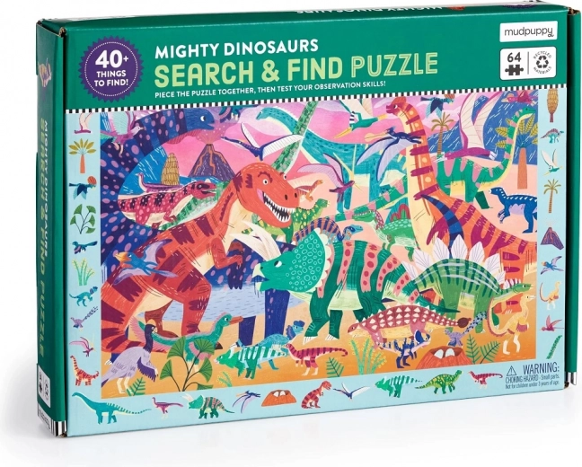 Puzzle Dinosaures Majestueux 64 pièces