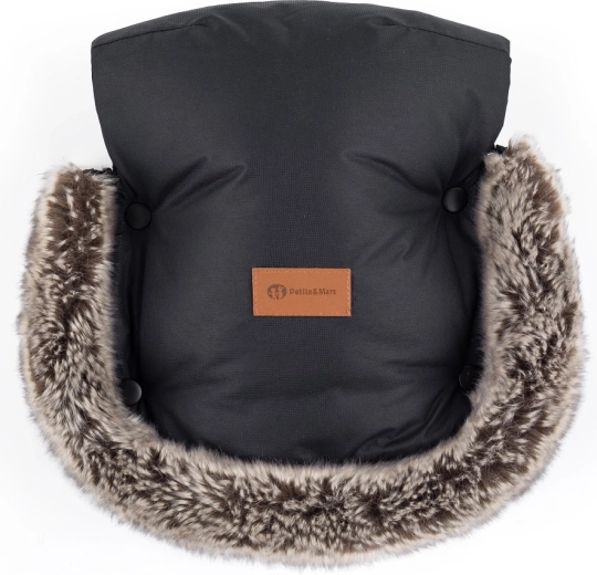 Petite&Mars moufles pour poussette Furry forever black